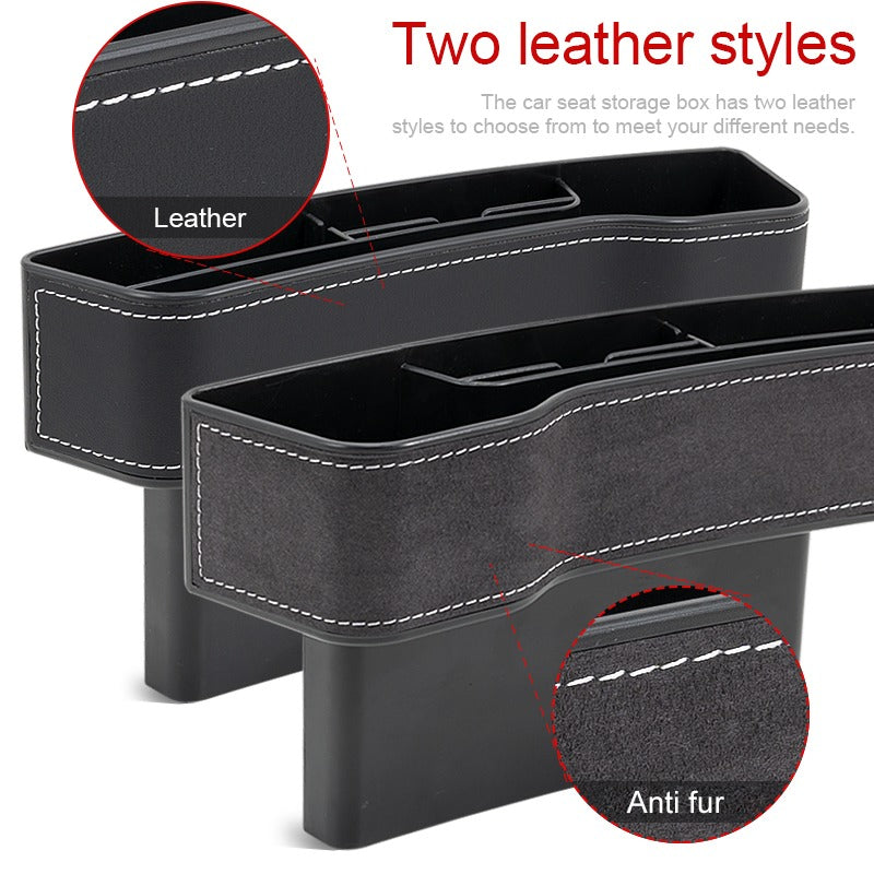 Shop MAXER Maxer PU Leather Car Front Seat Gap Filler Storage Organizer  with Cup Holder