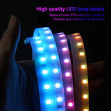 LED Front Hood Grille Decals Car Strip Sticker Decoration Racing Sports Sticker