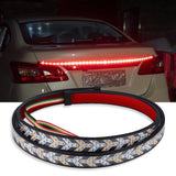 12V/24V Car LED Tailgate Light Strips Flexible Driving Turn Signal Lamp Bar Car Daytime Running Lights