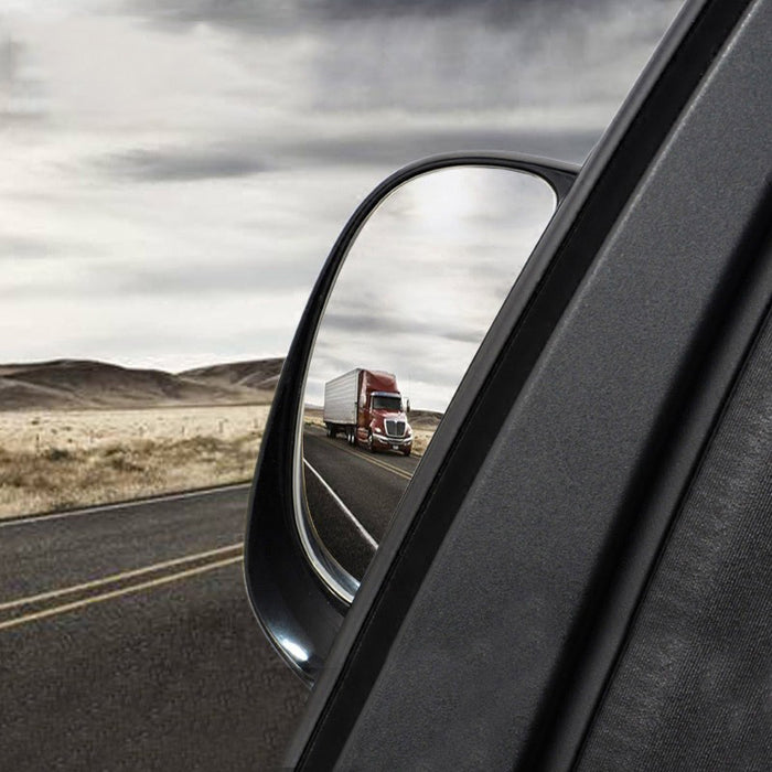 SEAMETAL 360° Rotatable HD Glass Car Blind Spot Mirror, Wide Angle Auxiliary Rearview Mirror